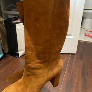 LAUREN Ralph Lauren Artizan Brown Suede Boots Size 9.5